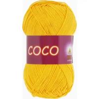 Пряжа vita cotton coco, 100% хлопок, 50гр/240м 3863 желтый