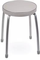 Табурет Nika Фабрик 2, мягкое круглое сиденье, d 32 см, серый