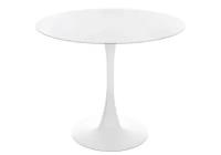 Стол стеклянный STOOL MARKET Tulip 90 white