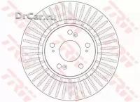 TRW Диск тормозной передний TRW DF6432S