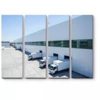 Модульная картина Picsis Промышленное здание со складом (60x45)