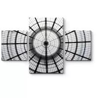 Модульная картина Picsis Круглый стеклянный потолок (80x52)