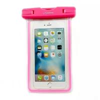 Универсальный водонепроницаемый чехол Usams для смартфонов до 5.5 дюймов (Розовый)