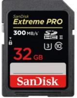 Sony Карта памяти 32GB SDHC class10 Extreme PRO UHS-II Sandisk (скорость чтения 300MB/s, запись 260MB/s)