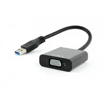 Cablexpert Видео-адаптер USB3 – VGA, черный AB-U3M-VGAF-01