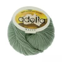 Пряжа ADELIA "KATTY" 100% шерсть 50 г 150 м №13 св.зеленый