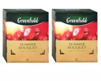 Чай фруктовый в пакетиках Greenfield Summer Bouquet, 100*2 г (комплект 2 шт.) 6008788