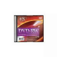 Диск DVD-RW, VS 4,7 Gb, 4 x Slim Case, 1 штука