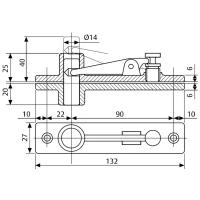 Верхний шарнир ASSA-ABLOY AC8