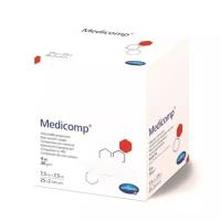 Салфетки Medicomp/Медикомп стерильные нетканые 7,5 х 7,5 см, 50 шт