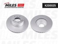 MILES K200025 Диск тормозной передний BMW E60/E61 520-525 03- (серия PRO с защитным покрытием) (TRW DF4359) K200025