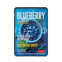 Маска для лица тканевая Dermal It's Real Superfood Mask BLUEBERRY 25 г