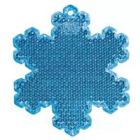 Coreflect Пешеходный светоотражатель «Снежинка», синий