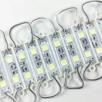 Светодиодный модуль 12в, 5054, 2LED, IP65 - белый,Белый 5500-6000K