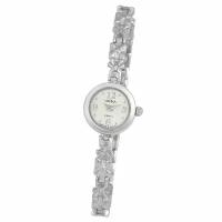 Наручные часы Platinor женские, кварцевые, корпус серебро
