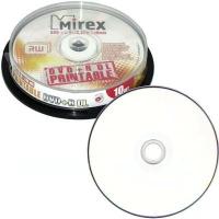 Двухслойные Mirex DVD+R 8.5GB 8x CB/10 Dual Layer Printable