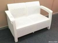 Мебель Yalta Двухместный диван(Россия) Yalta Sofa 2 Seat Цвет белый