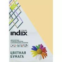 Бумага цветная желтая пастель 100 л А4 Index Color 80 г/м 105х148,5 см (27724)