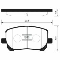 Колодки тормозные Sangsin SP1373