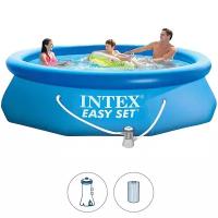 INTEX Надувной бассейн 28112 Intex Easy Set 244*76 см, картриджный фильтр 28112