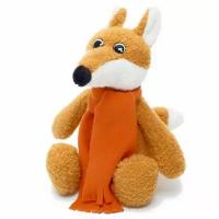 Мягкая игрушка "Лисичка Вупи в кирпичном шарфе", 20 см