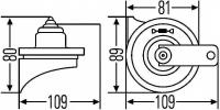 3FH 007 424-801_звуковой сигнал! универсальный\ HELLA 3FH007424801