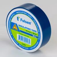 Изоляционная лента Folsen 19мм x 20м, синяя, 1шт