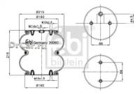 FEBI Пневмоподушка подвески