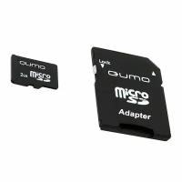 Карта памяти MicroSD 2GB Qumo+SD адаптер