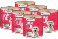 SMART DOG для собак и щенков с кусочками ягненка в соусе (850 гр х 6 шт)