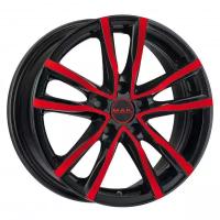 Колесный диск MAK Milano 7x17 5*114.3 ET40 DIA76.1 Black Red Face