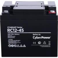 Battery CyberPower Standart series RС 12-45, voltage 12V, capacity (discharge 20 h) 47.2Ah, max. discharge current (5 sec) 5