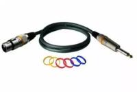 Rockcable RCL30383 D6 F Кабель XLR-F (мама) - TS 1/4 (моно-джек 6.3мм), 3 метра