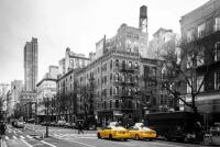 Фотообои Черно белая улица Нью Йорка 275x413 (ВхШ), бесшовные, флизелиновые, MasterFresok арт 9-831