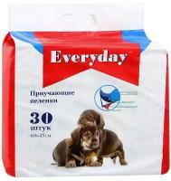 EVERYDAY Впитывающие пеленки для животных (гелевые), 30 шт. (60х45 см)