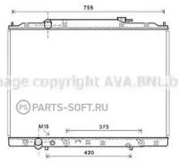 AVA HD2267 Радиатор охлаждения Honda Pilot