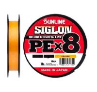 Плетеный шнур Sunline Siglon PEх8 150m(Orange) #1.2/20LB БС М