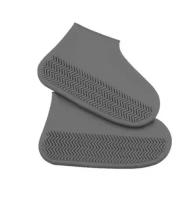 Водонепроницаемые защитные чехлы для обуви Waterproof Silicone Shoe Cover, размер L, Серый