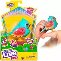 Moose Little Live Pets Интерактивная птичка Щебетунья Сёрфи 26307