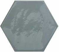 Керамическая плитка Cifre KANE HEXAGON GREY глянец для стен 16x18 (цена за 8.1 м2)