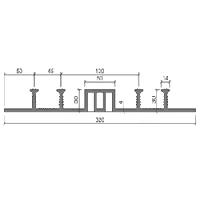 Гидрошпонка ДОМ-320/50-4/30 (ПВХ)