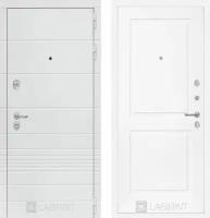 Входная дверь Labirint Trendo 11 "Белый софт" 880x2050, открывание правое