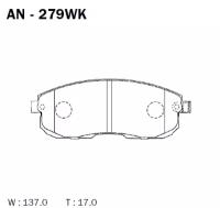 Тормозные колодки AKEBONO AN279WK