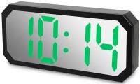 Часы электронные зеркальные (черные с зеленым циферблатом) E286030