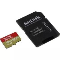 SanDisk Micro SecureDigital 128Gb + SD Adapter + Rescue Pro Deluxe 160MB s A2 C10 V30 UHS-I U4 SDSQXA1-128G-GN6MA