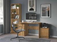 Офисная мебель, стол компьютерный письменный, комод STERN, Дуб Вотан, (ШхВхГ) 200,2х181х590 см