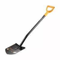 Лопата штыковая Fiskars Solid, с черенком и ручкой, 1160 мм