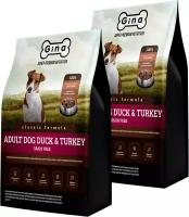 GINA CLASSIC GRAIN FREE ADULT DOG DUCK & TURKEY беззерновой для взрослых собак с уткой и индейкой (1 + 1 кг)