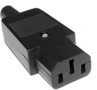 Вилка IEC 60320 C13, 10A, 250V, разборная, черный, Lanmaster (LAN-IEC-320-C13)