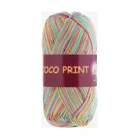 Пряжа vita cotton coco print, 100% хлопок, 50гр/240м 4680 радуга